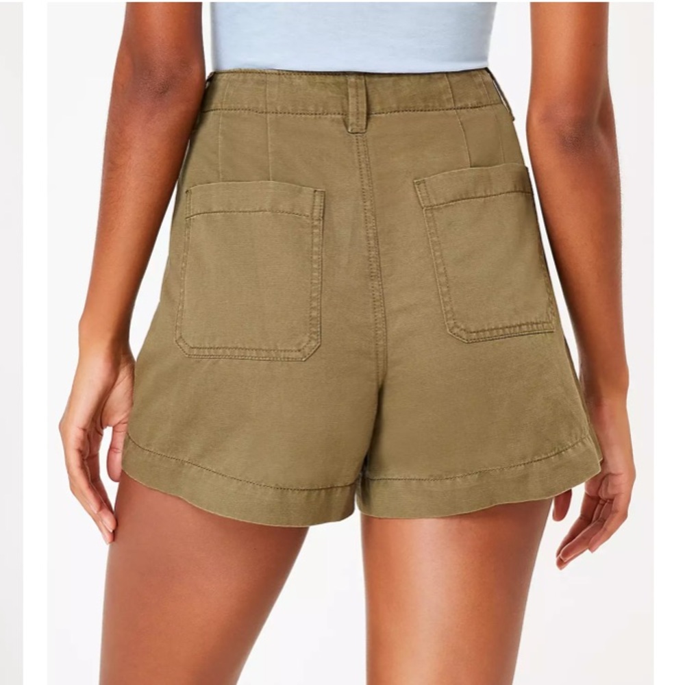 LOFT‎ NWT Women's Casual Button Front Utility Shorts - Picture 2 of 2